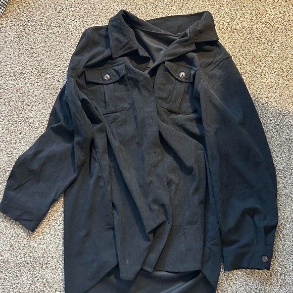 Women's Black Corduroy Jacket - Picture 3 of 3
